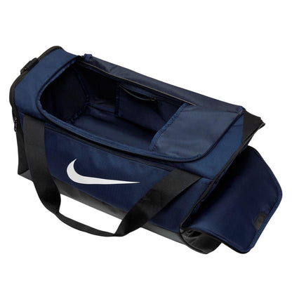 Navy-White - Side - Nike Brasilia Duffle Bag