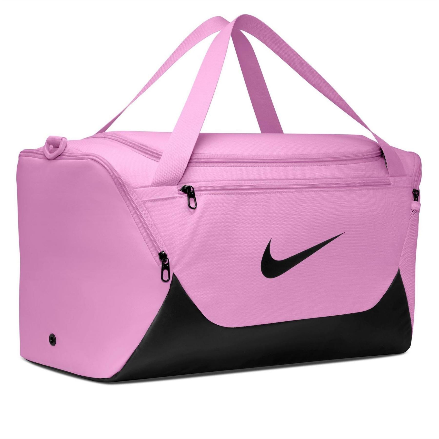 Magenta-Black - Side - Nike Brasilia Duffle Bag
