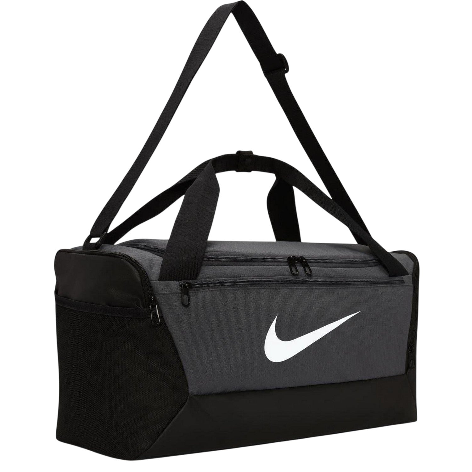 Grey - Side - Nike Brasilia Duffle Bag