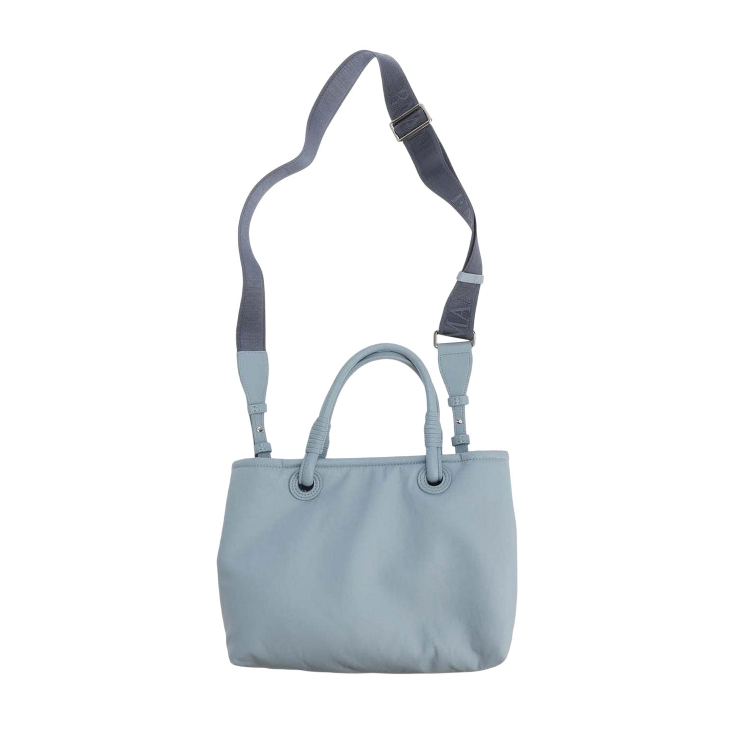 Blue - Back - Emporio Armani Womens-Ladies Logo Shoulder Bag