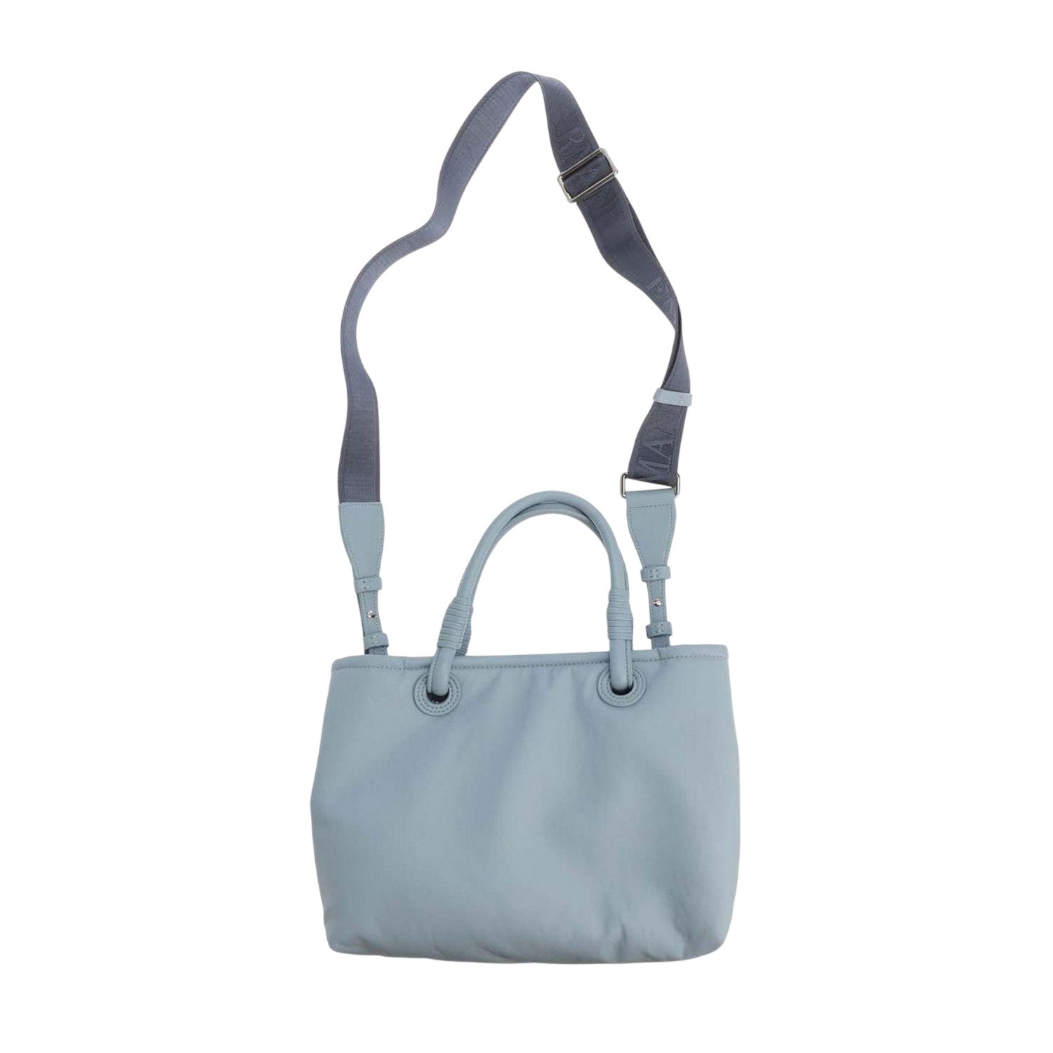 Blue - Back - Emporio Armani Womens-Ladies Logo Shoulder Bag