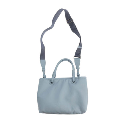 Blue - Back - Emporio Armani Womens-Ladies Logo Shoulder Bag