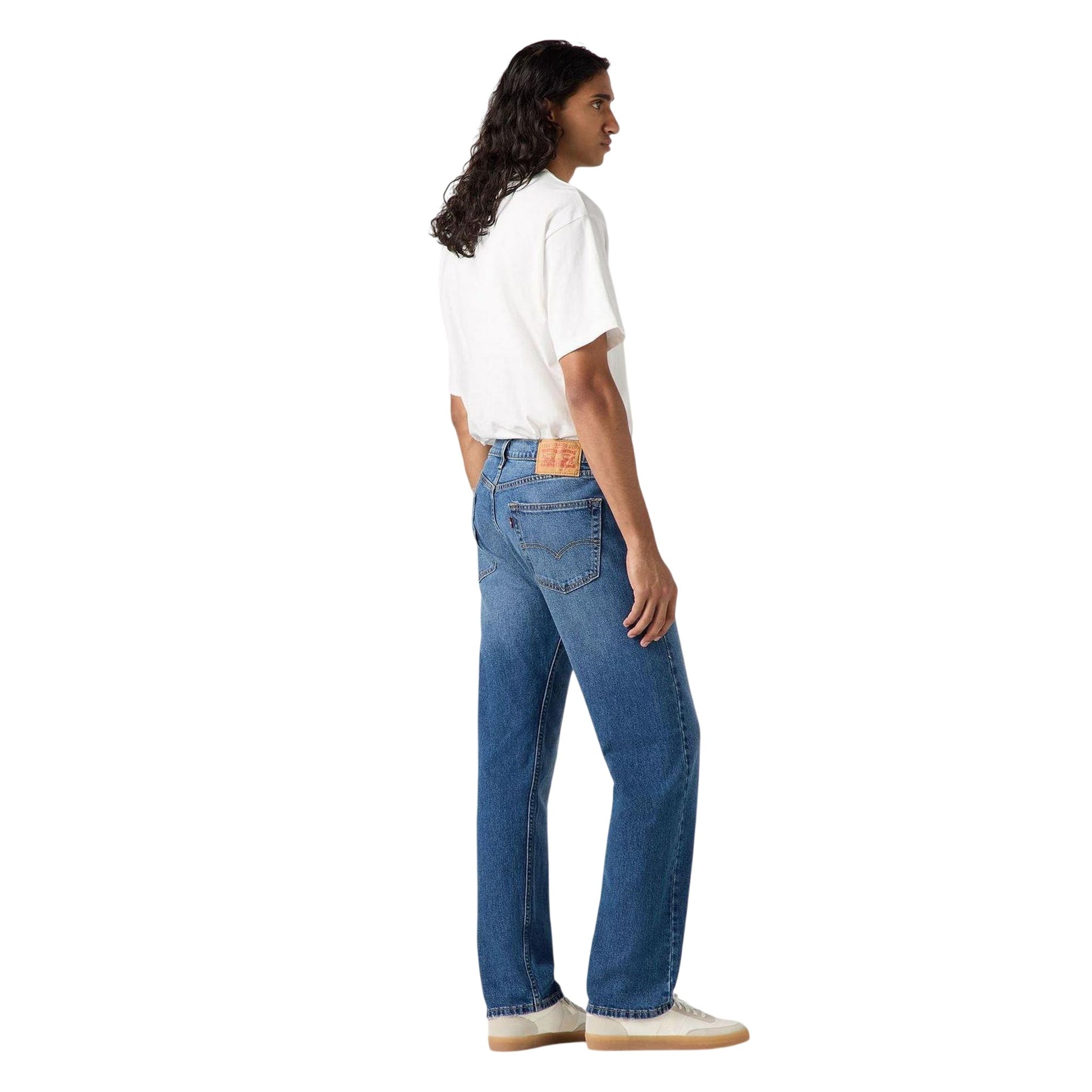 Blue - Back - Levis Mens 505 Blue Hour Denim Regular Jeans