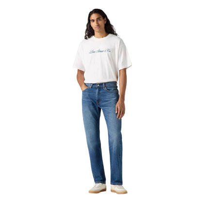 Blue - Lifestyle - Levis Mens 505 Blue Hour Denim Regular Jeans
