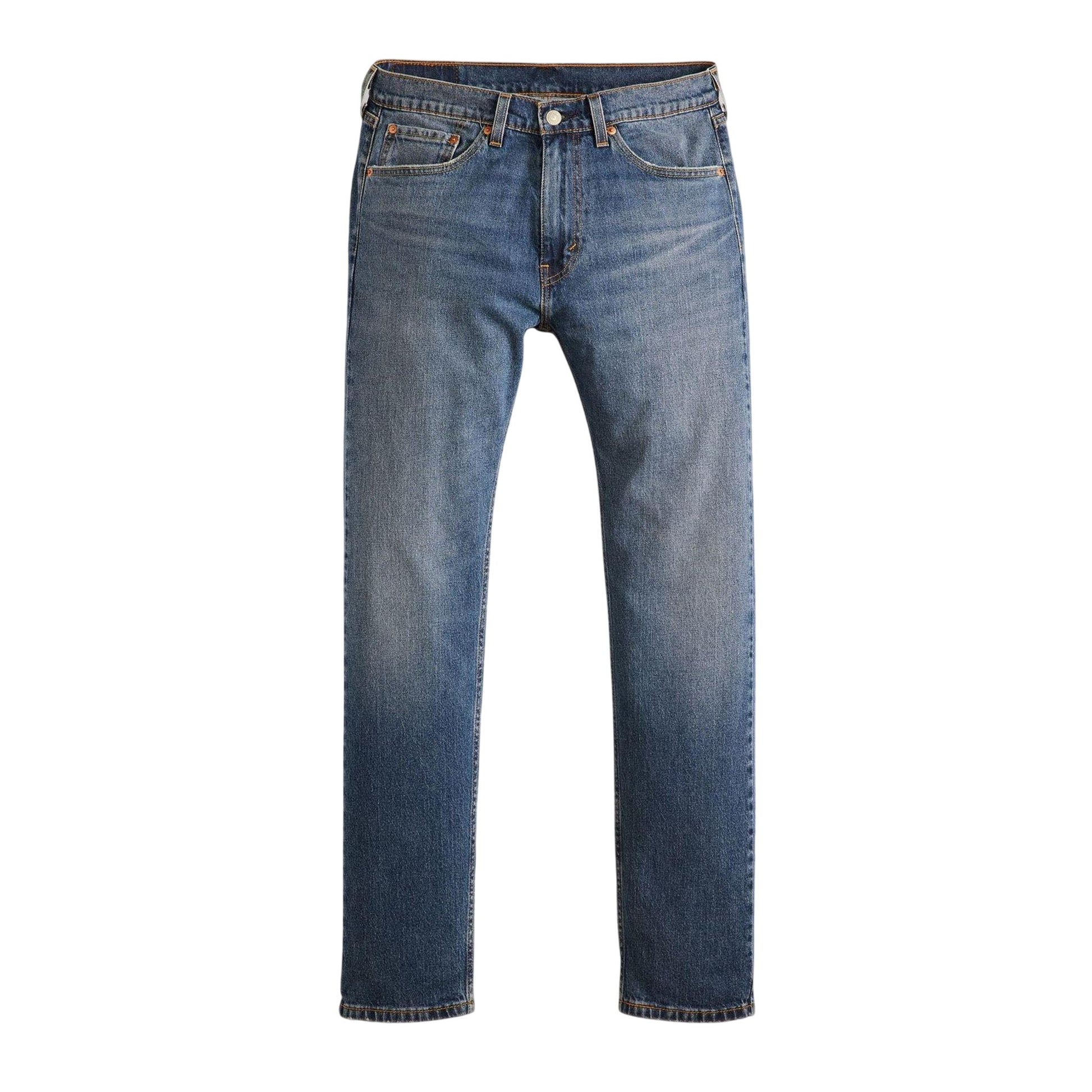 Blue - Front - Levis Mens 505 Blue Hour Denim Regular Jeans