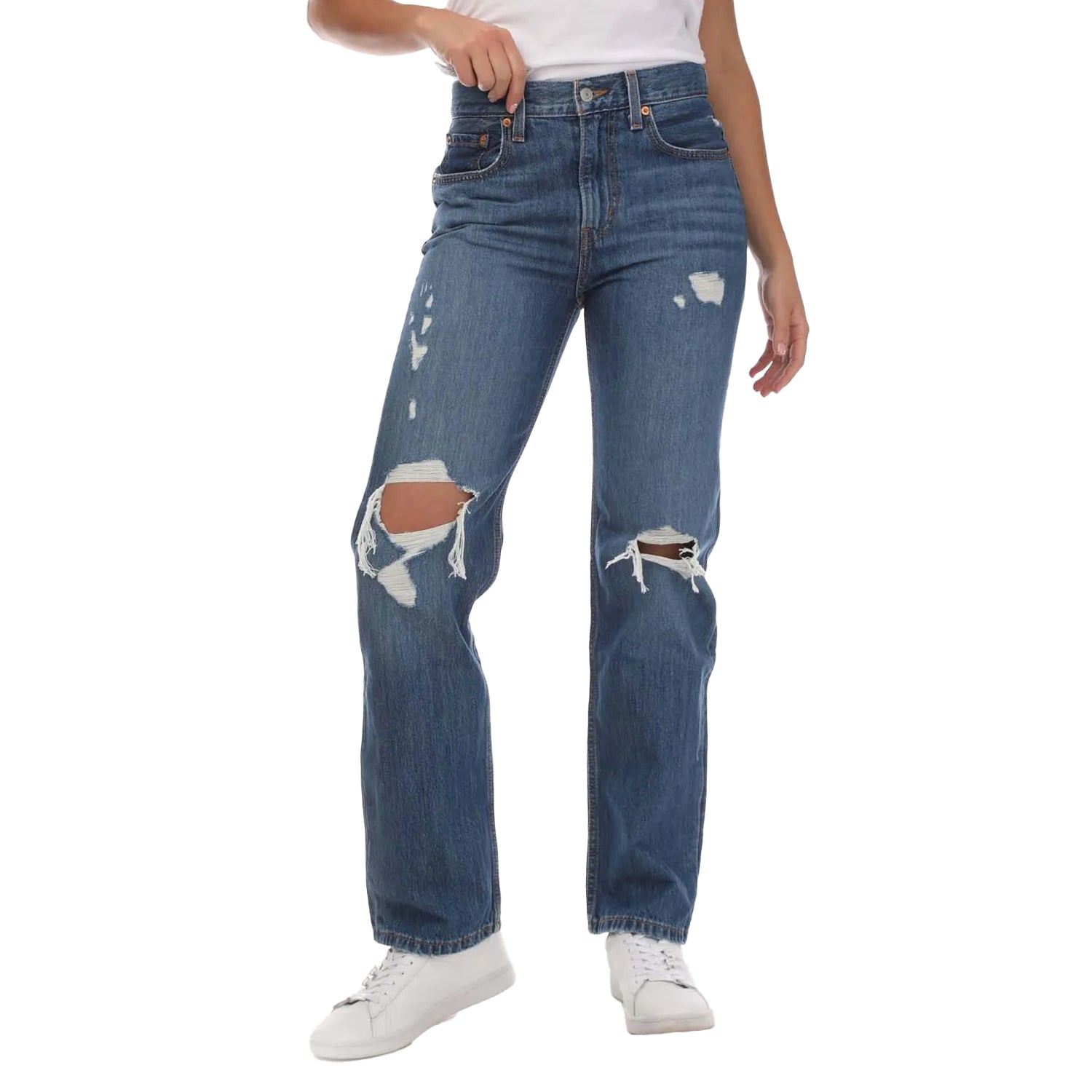 Denim - Front - Levis Womens-Ladies Amplify It Low Profile Jeans