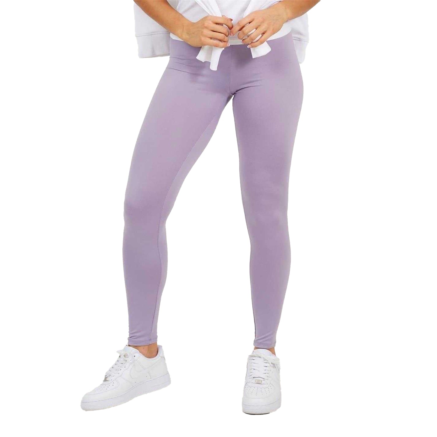 Lilac - Front - Brave Soul Womens-Ladies Leggings