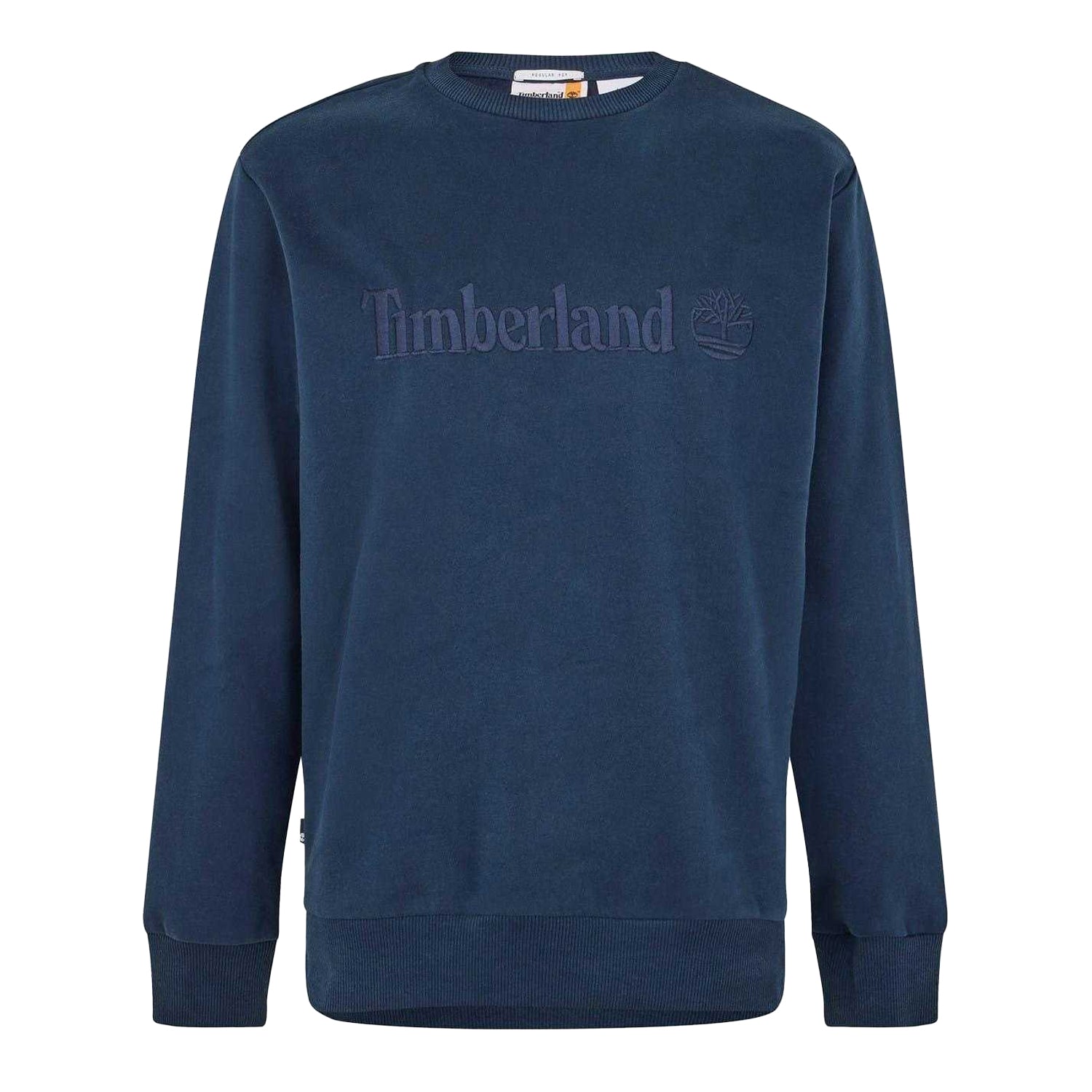 Dark Sapphire - Front - Timberland Mens Embroidered Logo Sweatshirt