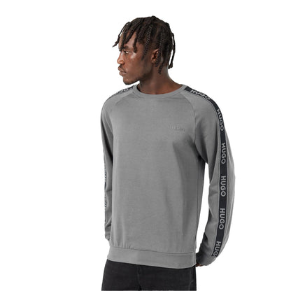 Grey - Side - Hugo Mens Liam Sweatshirt