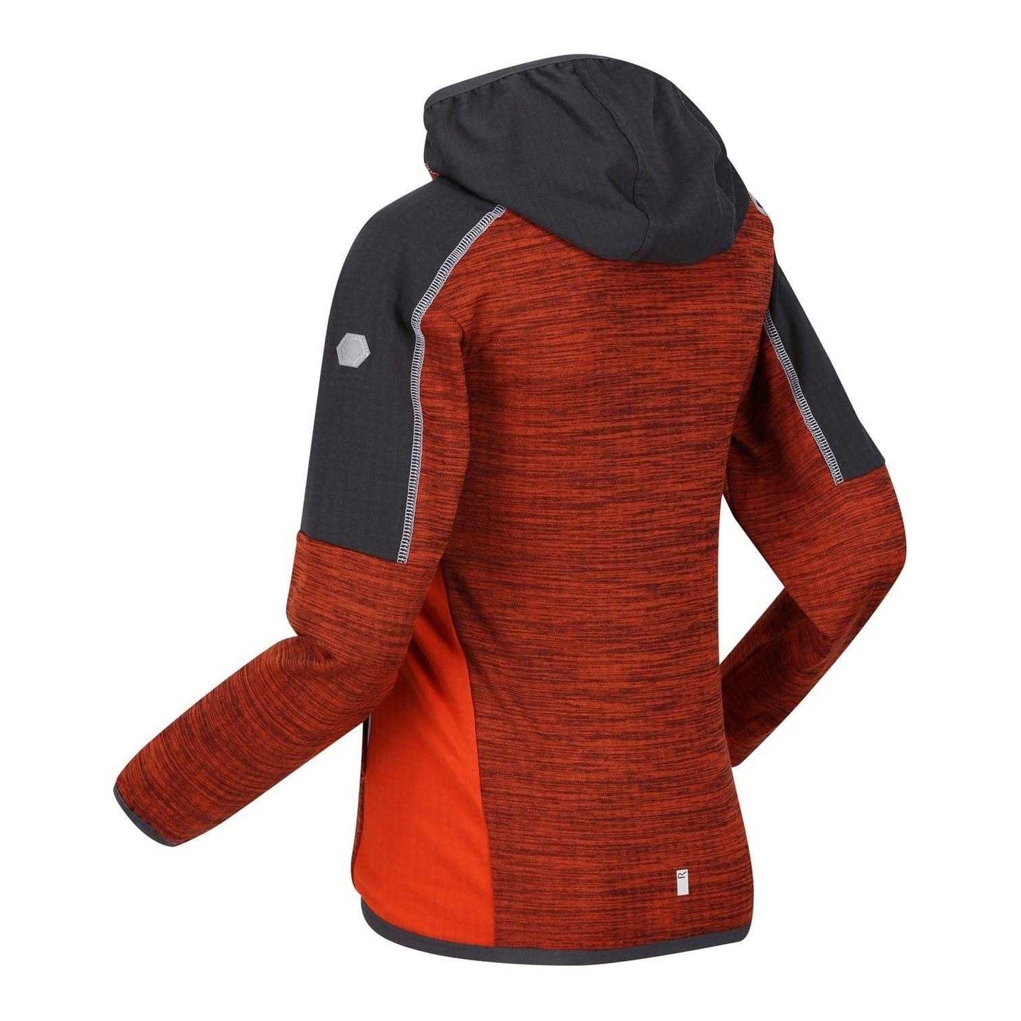 Blazing Orange-Rusty Orange - Lifestyle - Regatta Childrens-Kids Burnton Raglan Hoodie