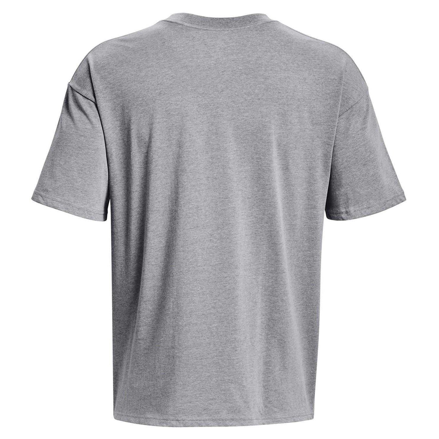 Grey - Back - Under Armour Unisex Adult Heavyweight Short-Sleeved T-Shirt