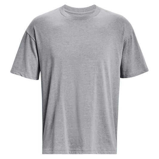 Grey - Front - Under Armour Unisex Adult Heavyweight Short-Sleeved T-Shirt