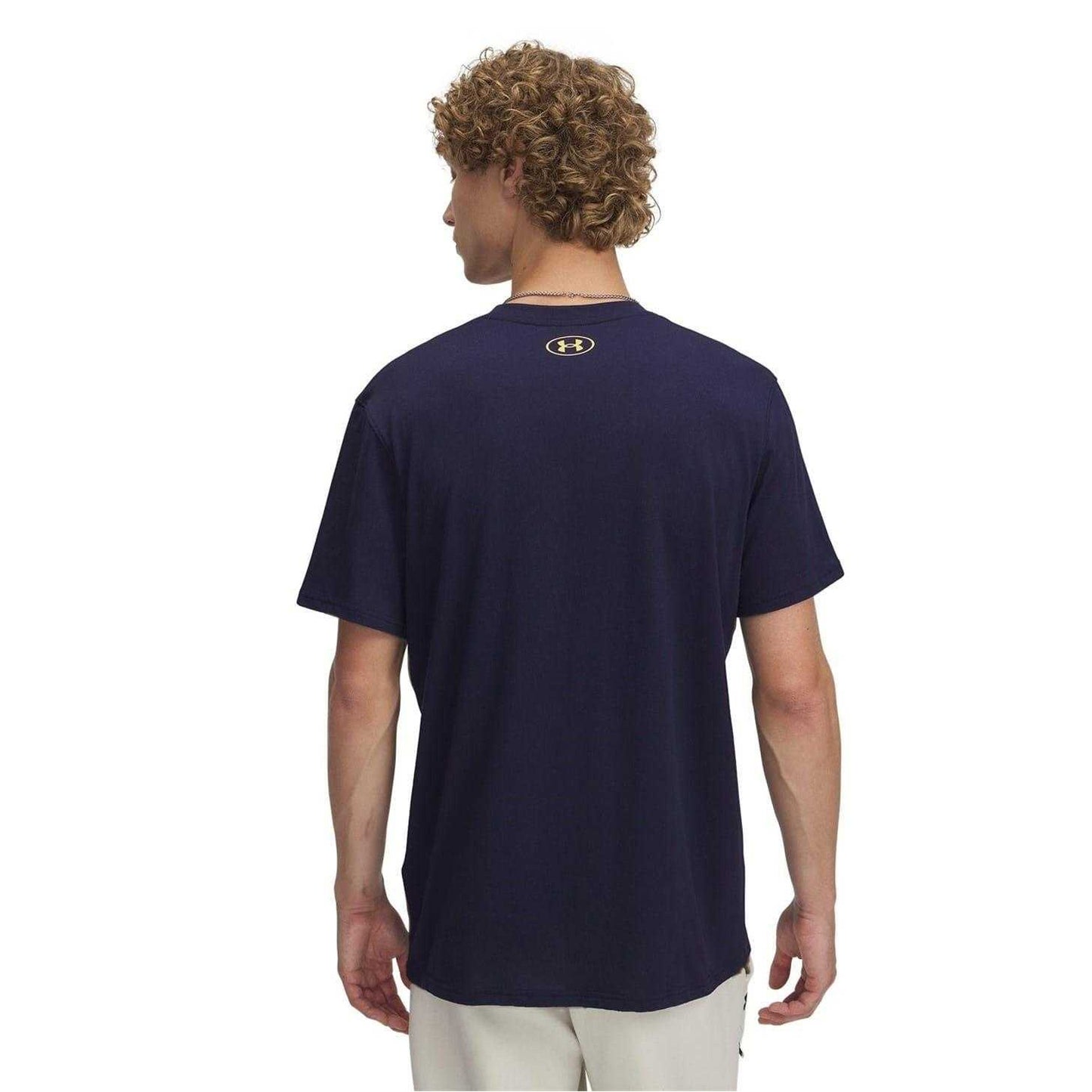 Navy Blue - Back - Under Armour Mens Holiday Heavyweight Regular T-Shirt