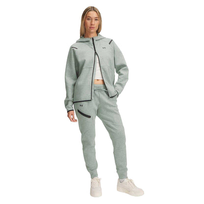 Green - Lifestyle - Under Armour Womens-Ladies Performance Fleece Athletic Joggers