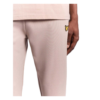 Beige - Side - Lyle & Scott Mens Lightweight Joggers