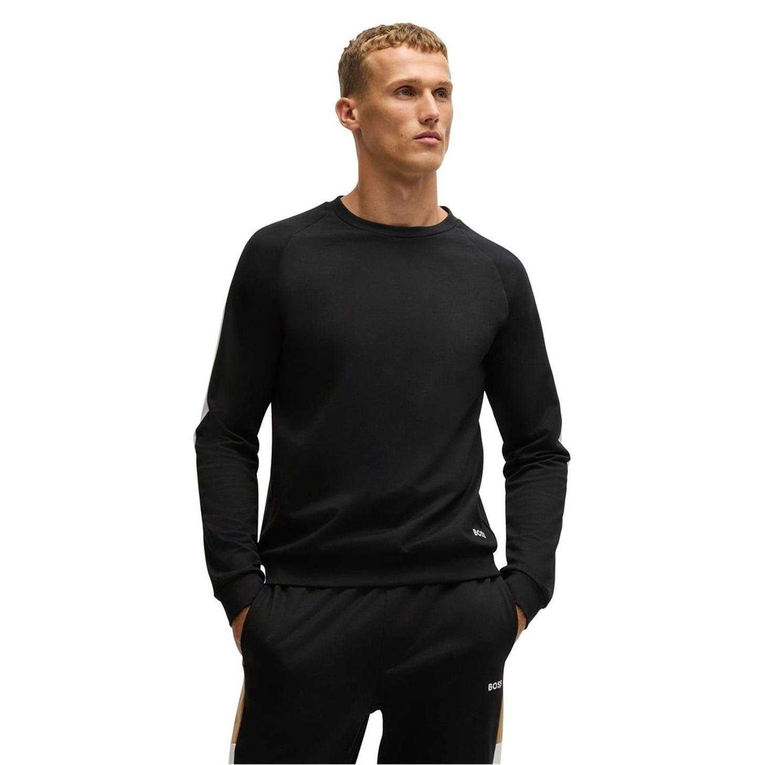 Black - Lifestyle - Boss Mens Iconic Regular Sweatshirt