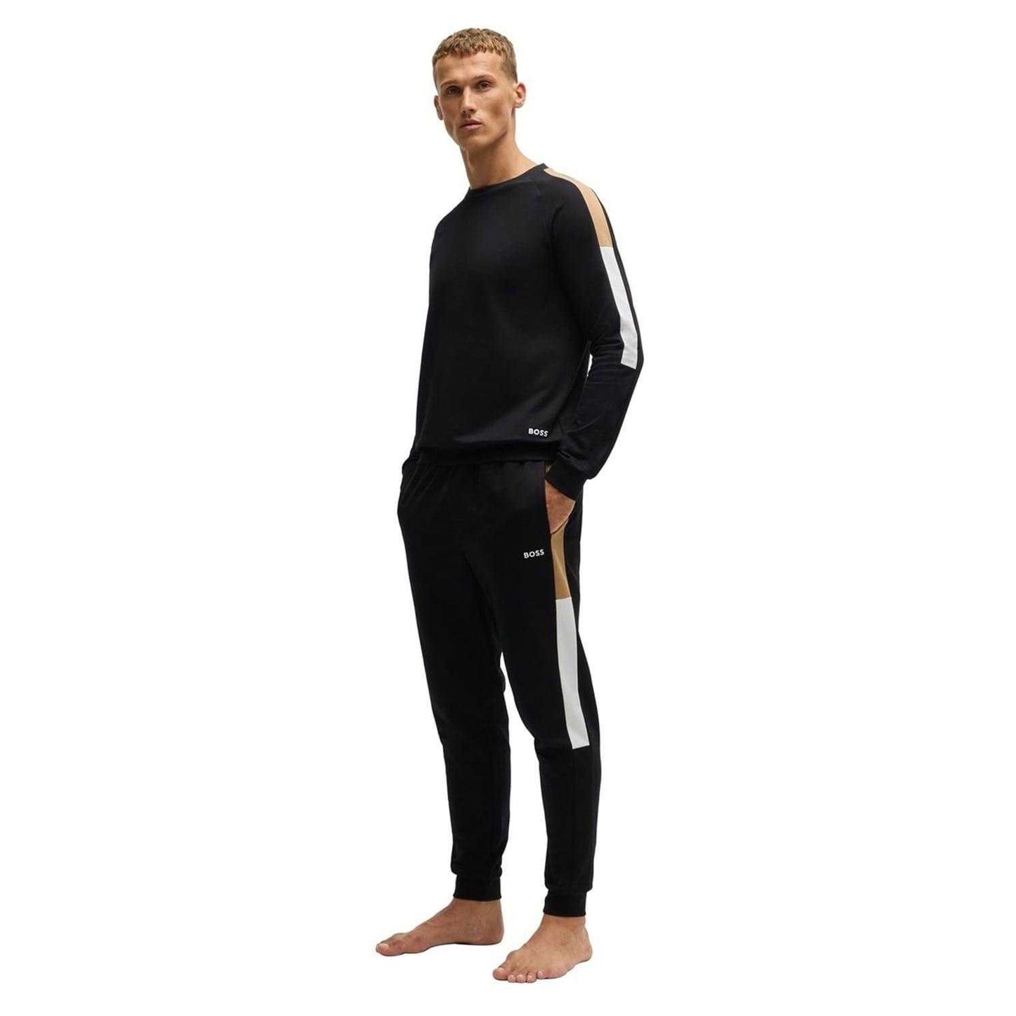 Black - Pack Shot - Boss Mens Iconic Regular Sweatshirt