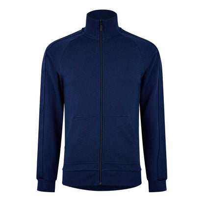 Dark Blue - Front - Hugo Boss Mens Regular Raglan Long-Sleeved Sweatshirt