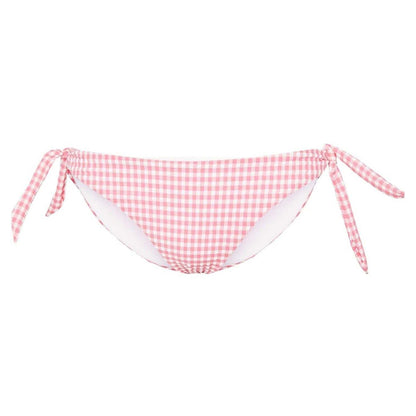 Morning Glory - Front - Pieces Womens-Ladies Checked Low Rise Bikini Bottoms