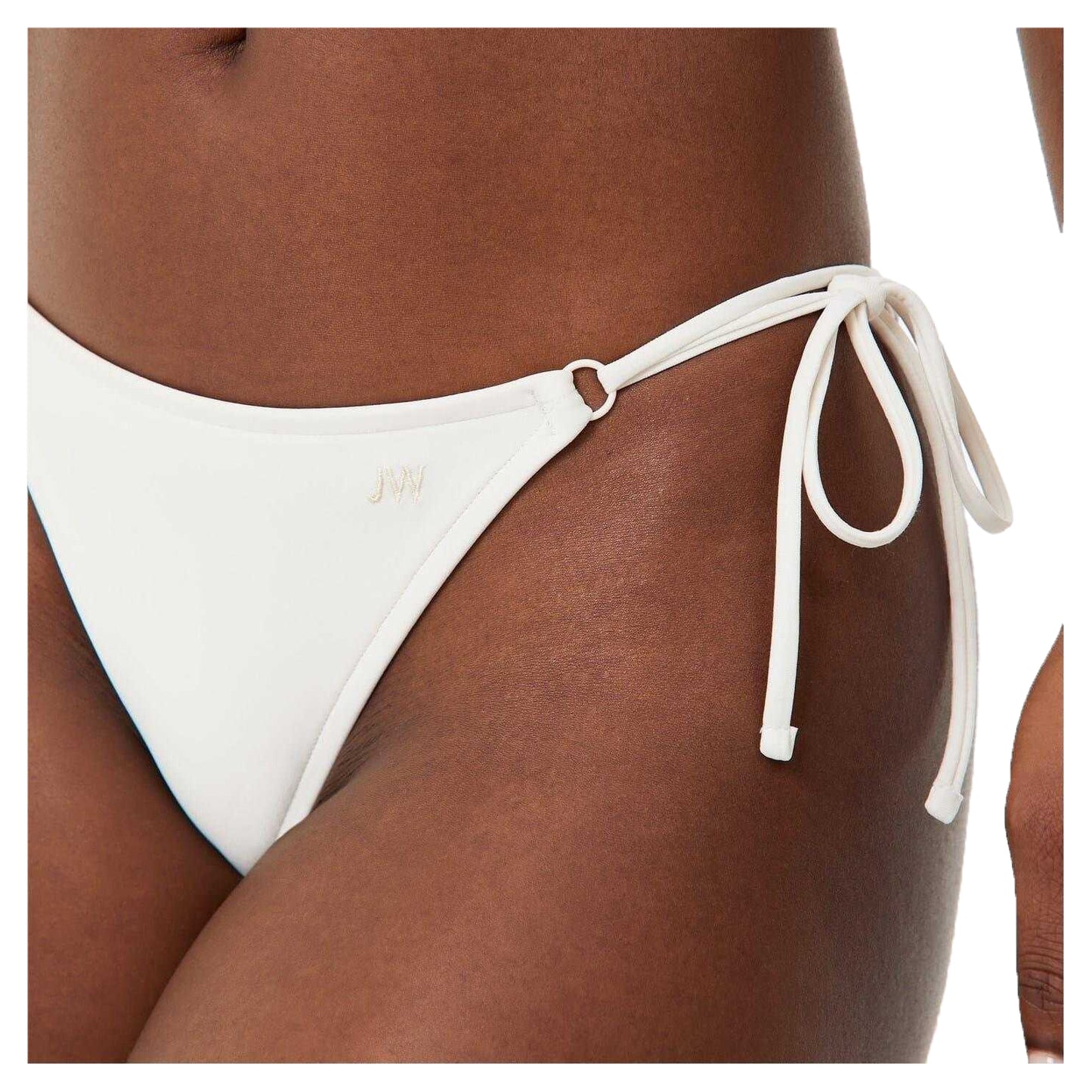 Cream - Side - Jack Wills Womens-Ladies Hooped Bikini Bottoms