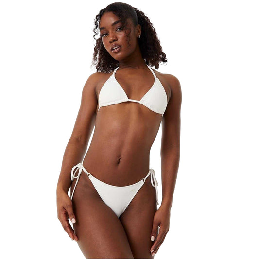 Cream - Front - Jack Wills Womens-Ladies Hooped Bikini Bottoms