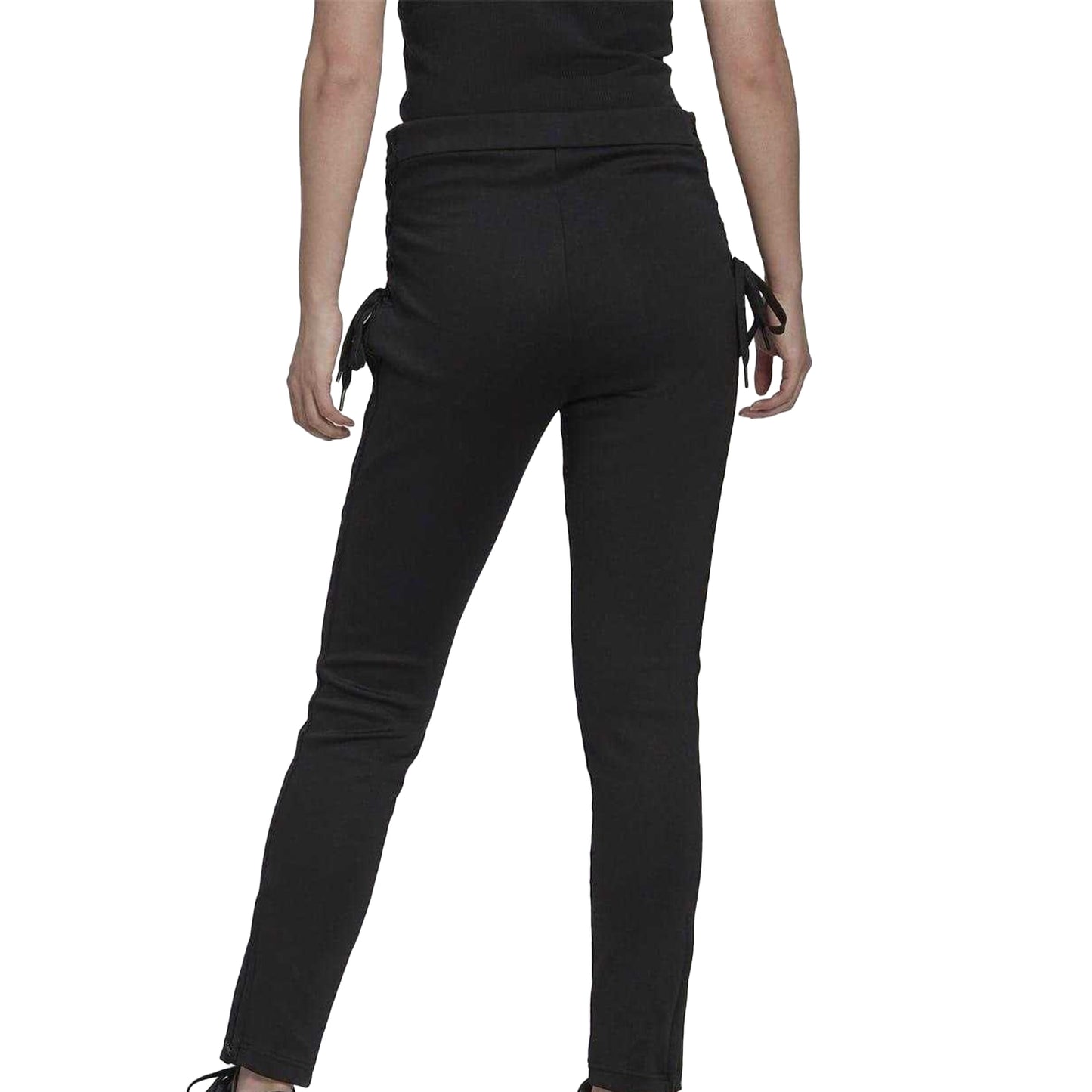 Black - Back - Adidas Womens-Ladies Originals Slim Jogging Bottoms
