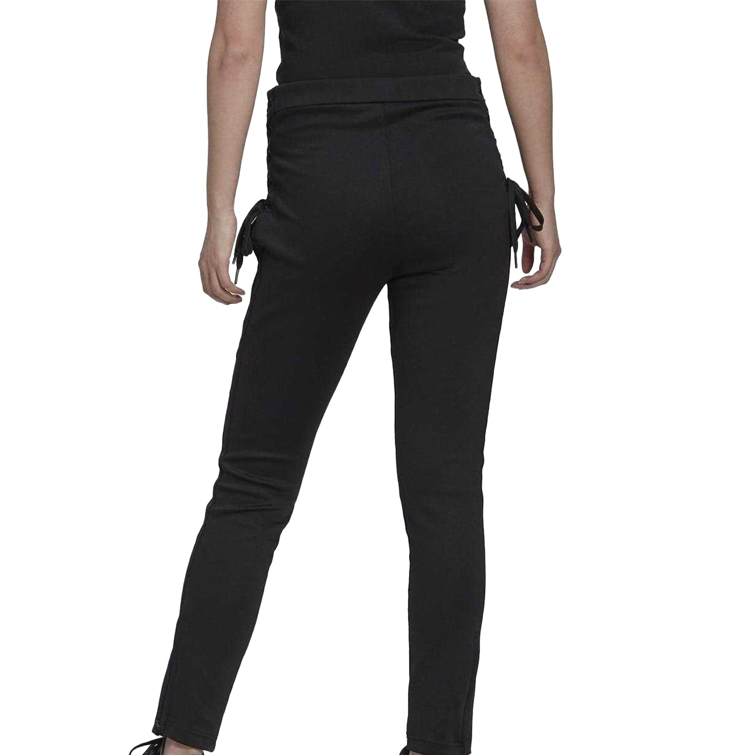 Black - Back - Adidas Womens-Ladies Originals Slim Jogging Bottoms