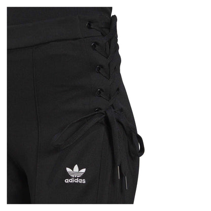 Black - Side - Adidas Womens-Ladies Originals Slim Jogging Bottoms