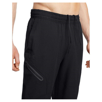 Black - Side - Under Armour Mens Unstoppable Tapered Joggers