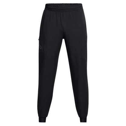 Black - Front - Under Armour Mens Unstoppable Tapered Joggers
