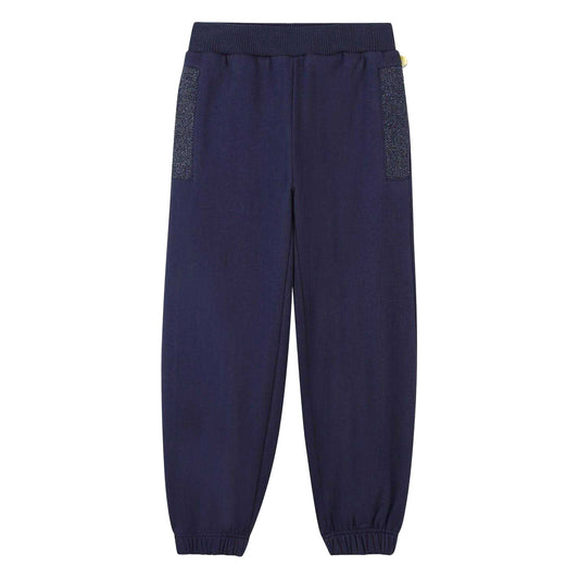 Navy - Front - Billieblush Girls Regular Joggers