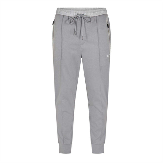 Medium Grey - Front - Boss Mens Hadiko Mirror Joggers