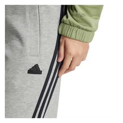 Medium Grey - Side - Adidas Womens-Ladies 3S Joggers