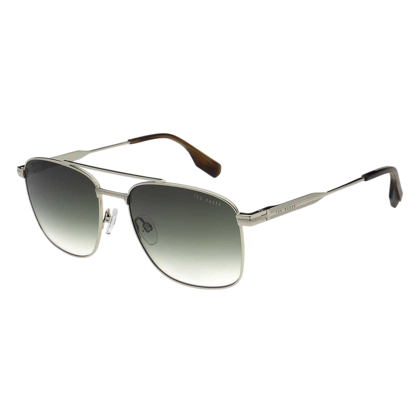 Silver - Side - Ted Baker Chase Rectangular Sunglasses