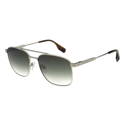 Silver - Side - Ted Baker Chase Rectangular Sunglasses