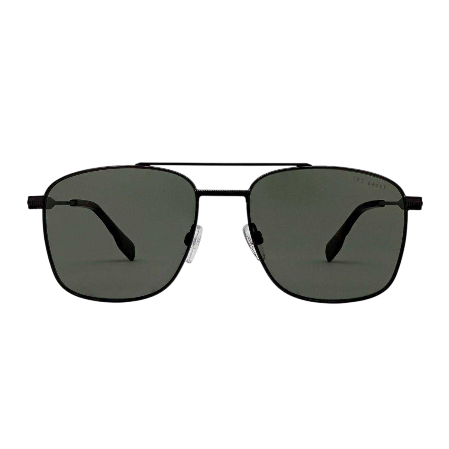Gunmetal - Front - Ted Baker Chase Rectangular Sunglasses