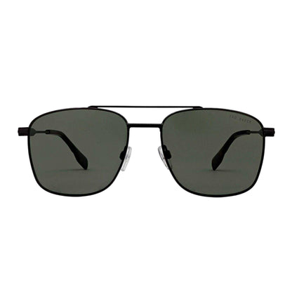 Gunmetal - Front - Ted Baker Chase Rectangular Sunglasses