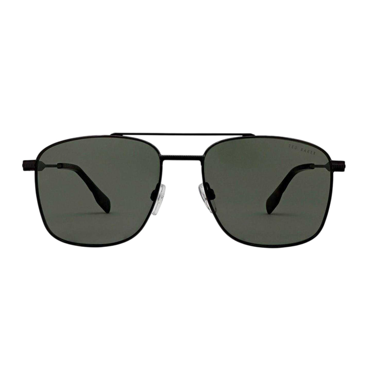 Gunmetal - Front - Ted Baker Chase Rectangular Sunglasses
