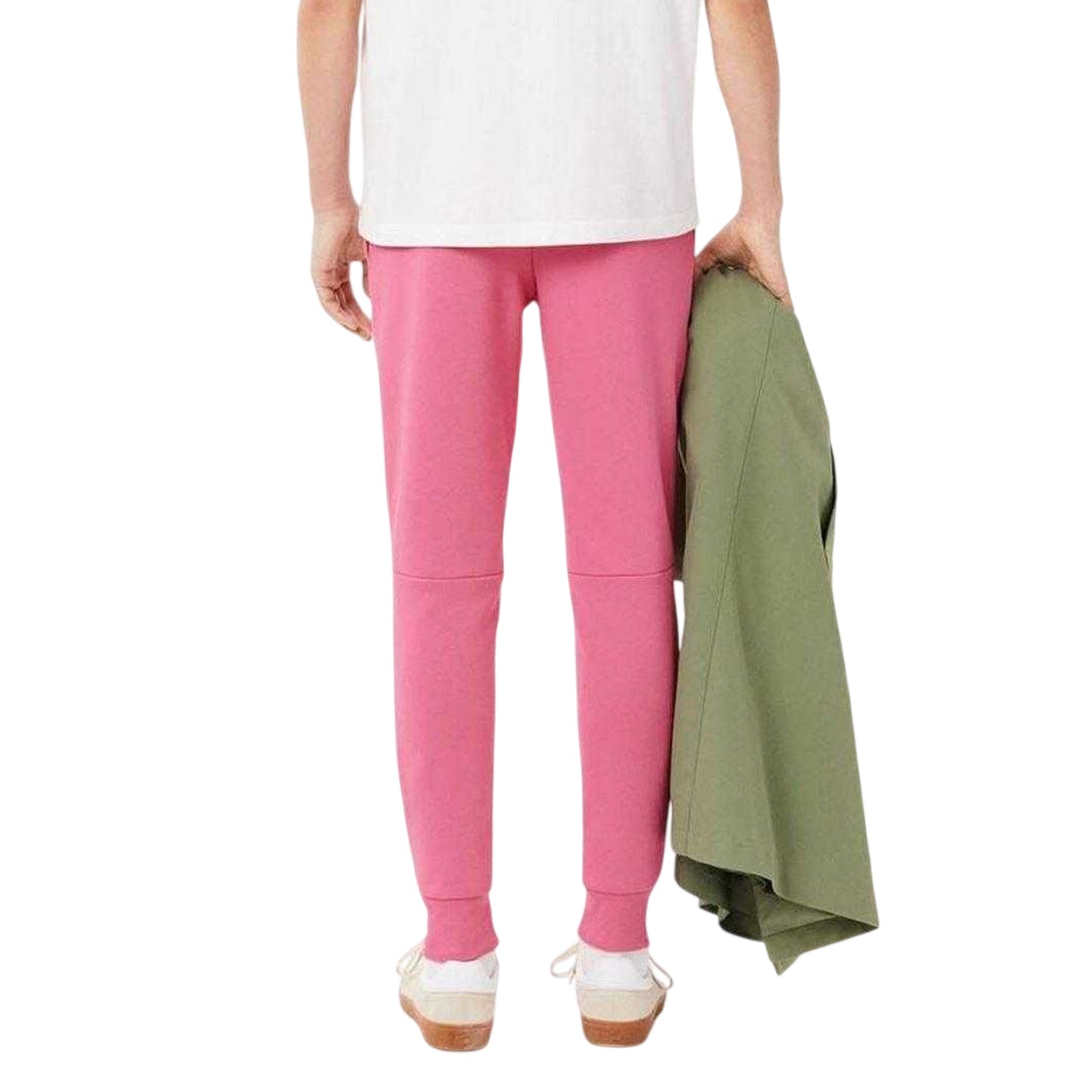 Pink - Back - Lacoste Mens Organic Cotton Joggers
