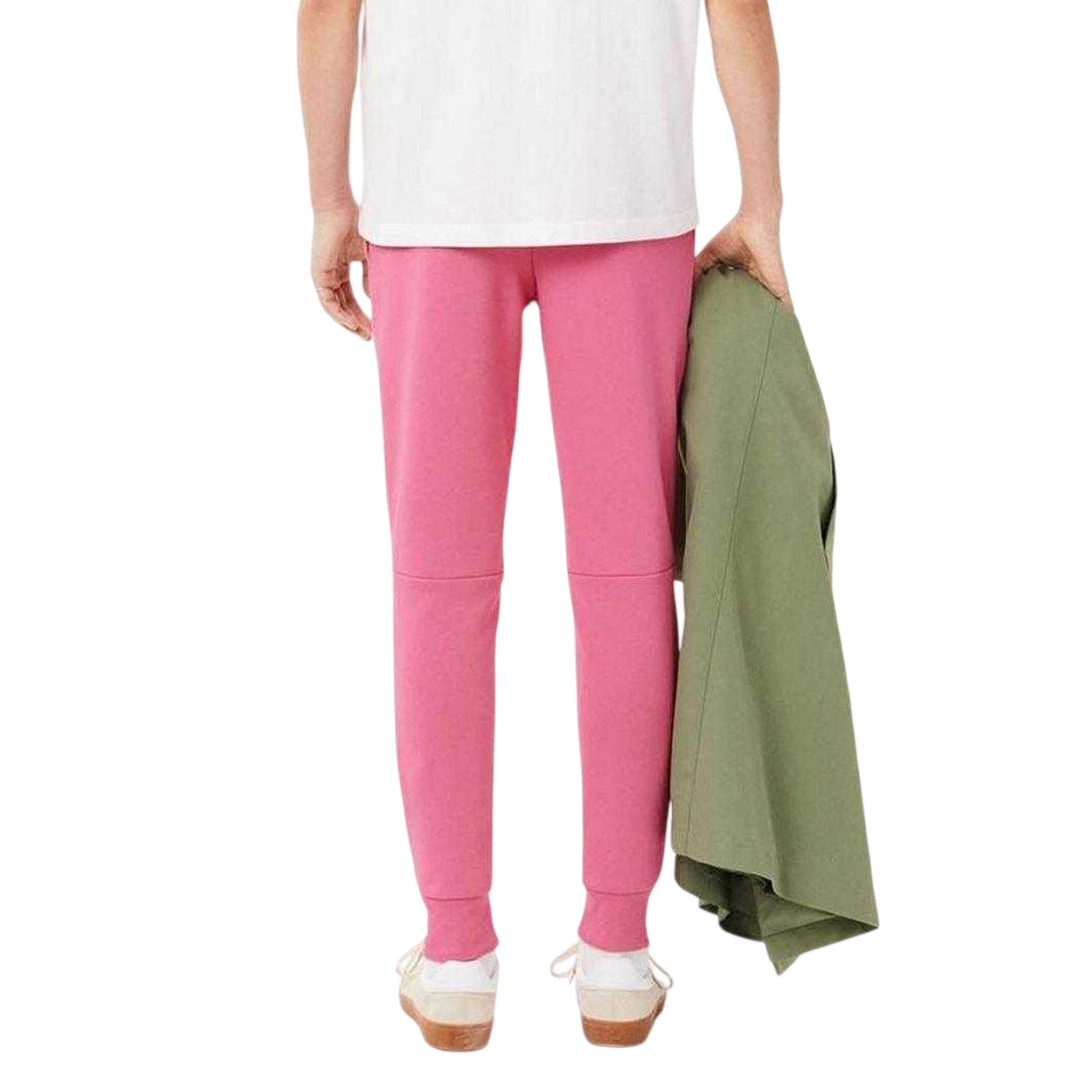 Pink - Back - Lacoste Mens Organic Cotton Joggers