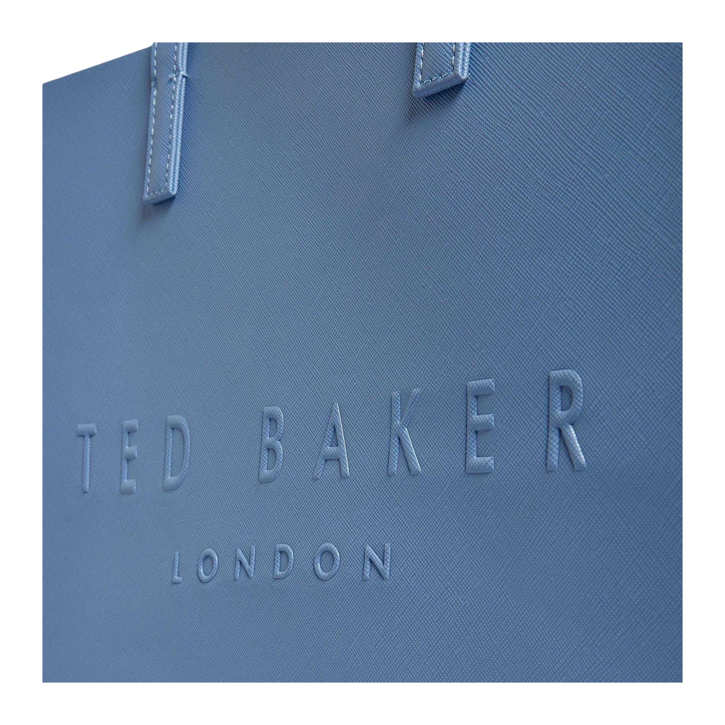 Blue - Side - Ted Baker Soocon Grain Leather Shopper Bag