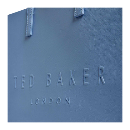 Blue - Side - Ted Baker Soocon Grain Leather Shopper Bag