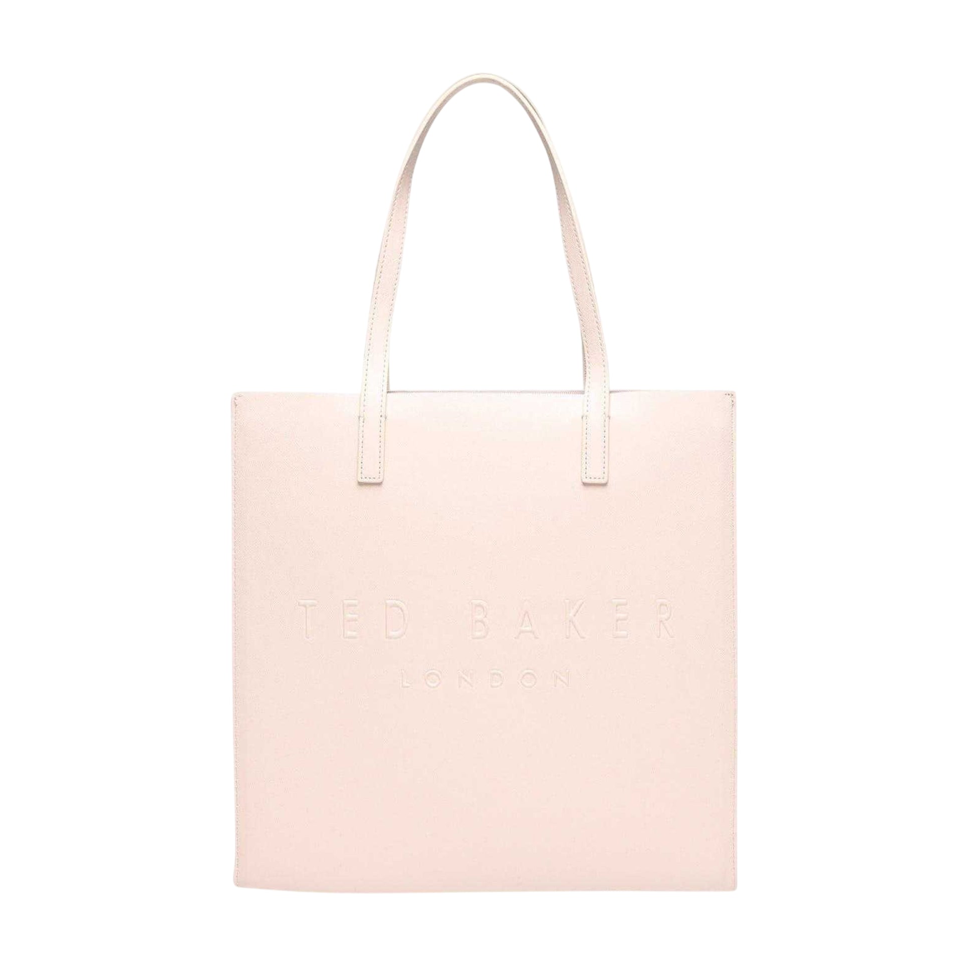 Pink - Side - Ted Baker Soocon Grain Leather Shopper Bag