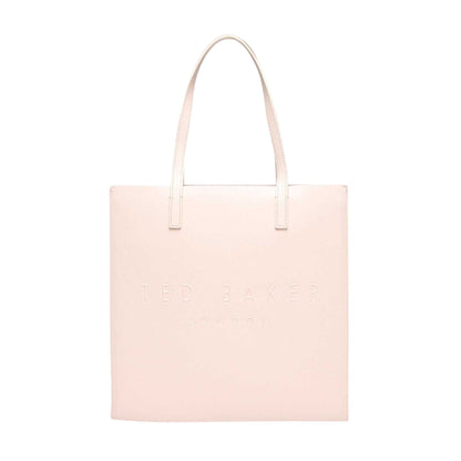 Pink - Side - Ted Baker Soocon Grain Leather Shopper Bag