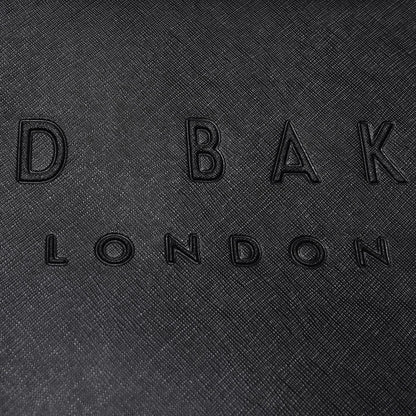 Black - Back - Ted Baker Soocon Grain Leather Shopper Bag