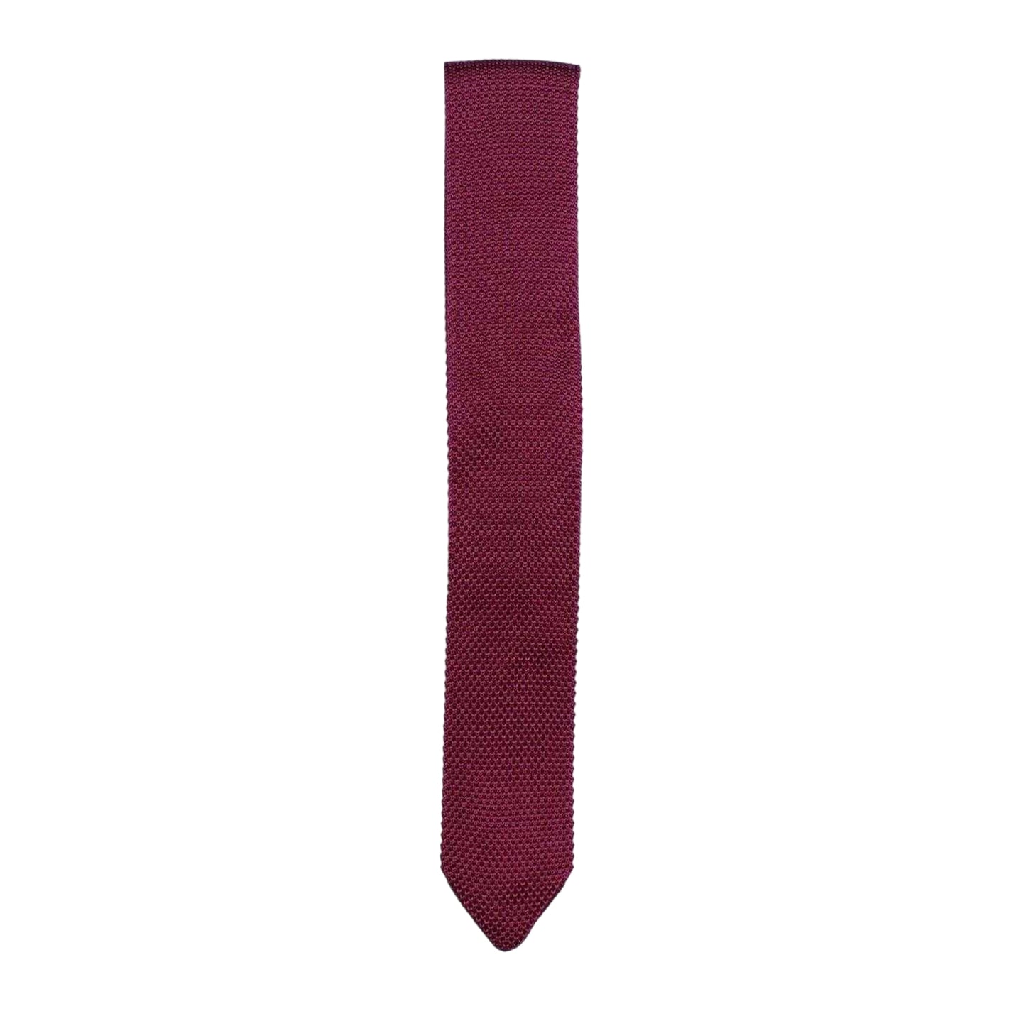 Burgundy - Front - Twisted Tailor Jagger Knitted Polyester Tie
