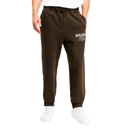 Dark Brown - Side - Hugo Mens Nevez Slim Joggers