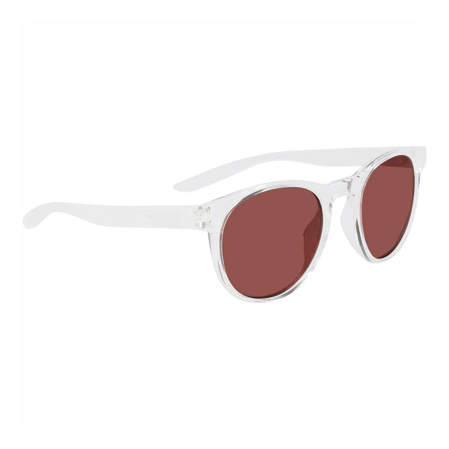 Clear-Pink - Front - Nike Horizon Ascent Round Sunglasses