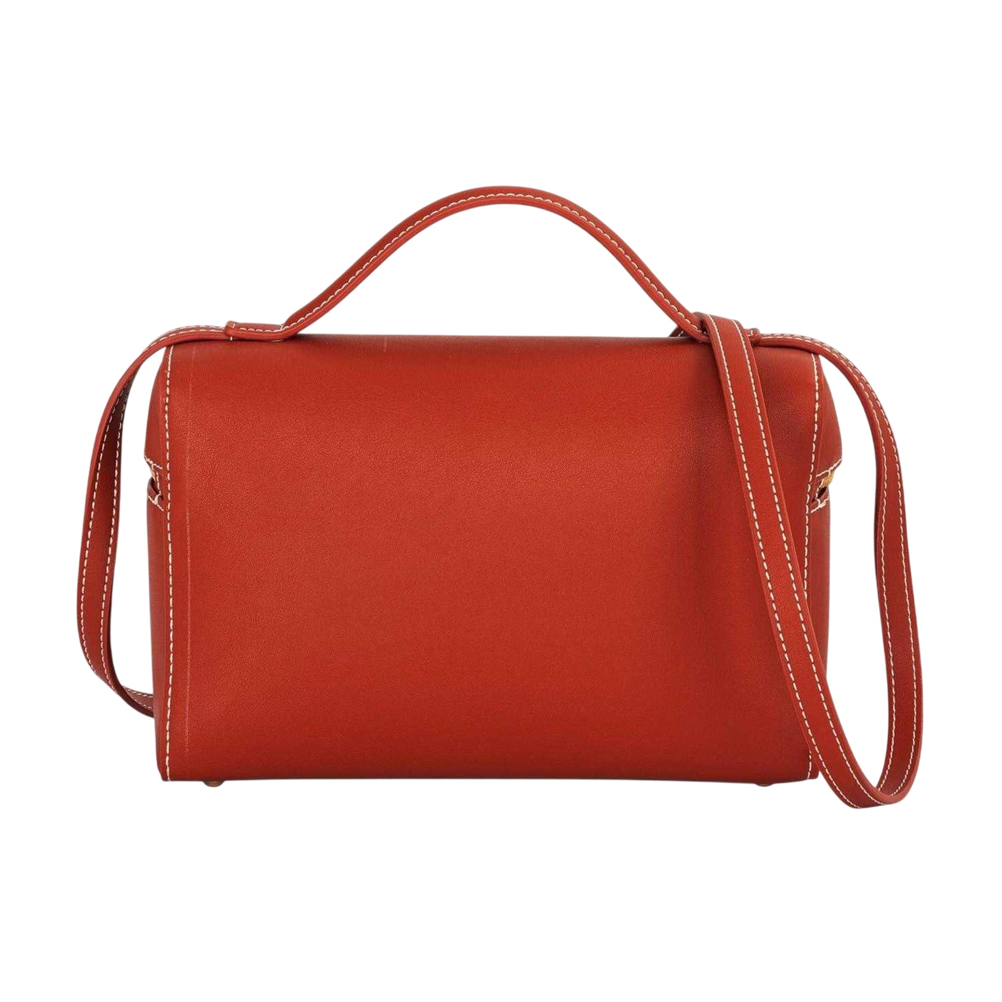 Orange - Back - Biba Womens-Ladies Faux Leather Vanity Case