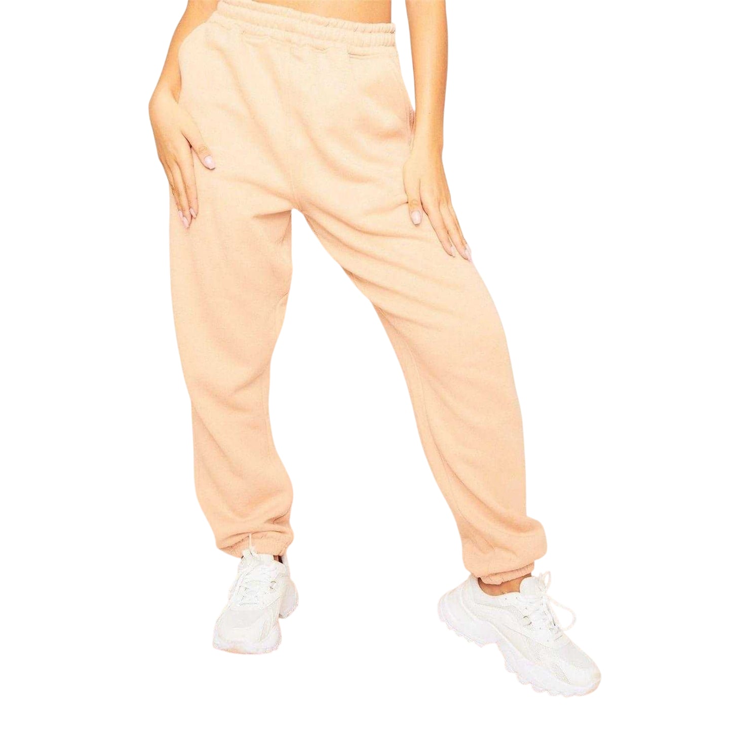 Sand - Front - Missy Empire Unisex Adult Joggers